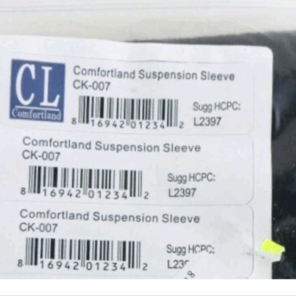 Comfortland Suspension Sleeve CK-007 (Black) Black Mobility Sleeve UNISEX